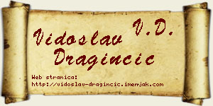 Vidoslav Draginčić vizit kartica